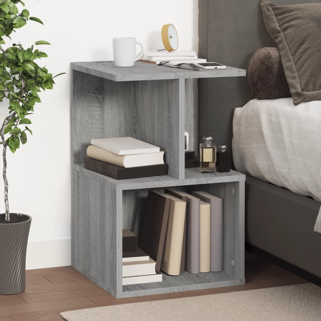 Tables de chevet 2 pcs Sonoma gris 35x35x55 cm Bois ingénierie - XIOS