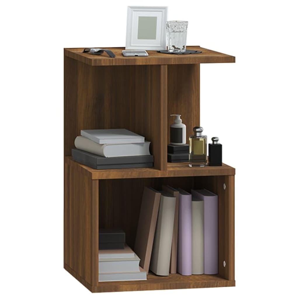Tables de chevet 2pcs Chêne marron 35x35x55cm Bois d'ingénierie - XIOS