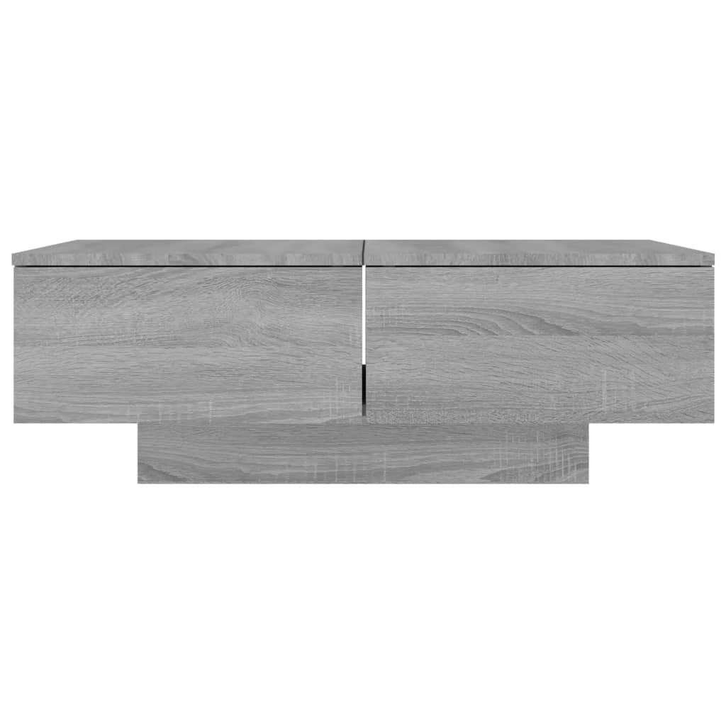 Table basse Sonoma gris 90x60x31 cm Bois d'ingénierie - XIOS