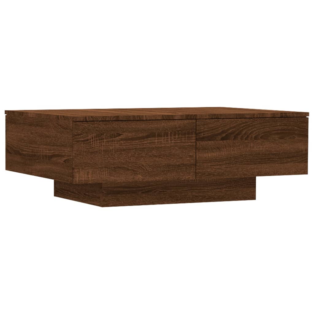 Table basse Chêne marron 90x60x31 cm Bois d'ingénierie - XIOS