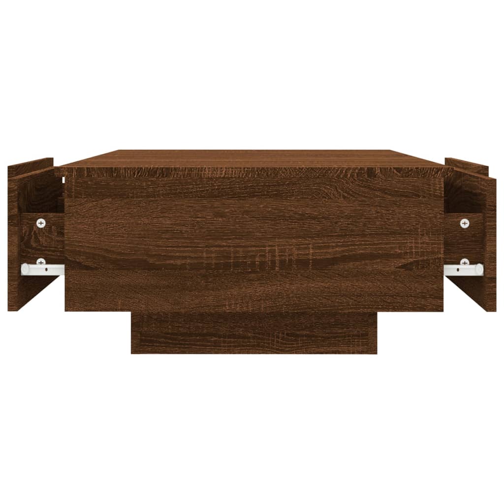 Table basse Chêne marron 90x60x31 cm Bois d'ingénierie - XIOS
