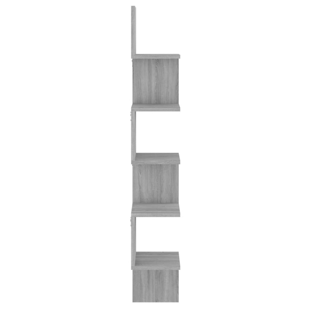 Étagère angle murale Sonoma gris 20x20x127,5 cm Bois ingénierie - XIOS