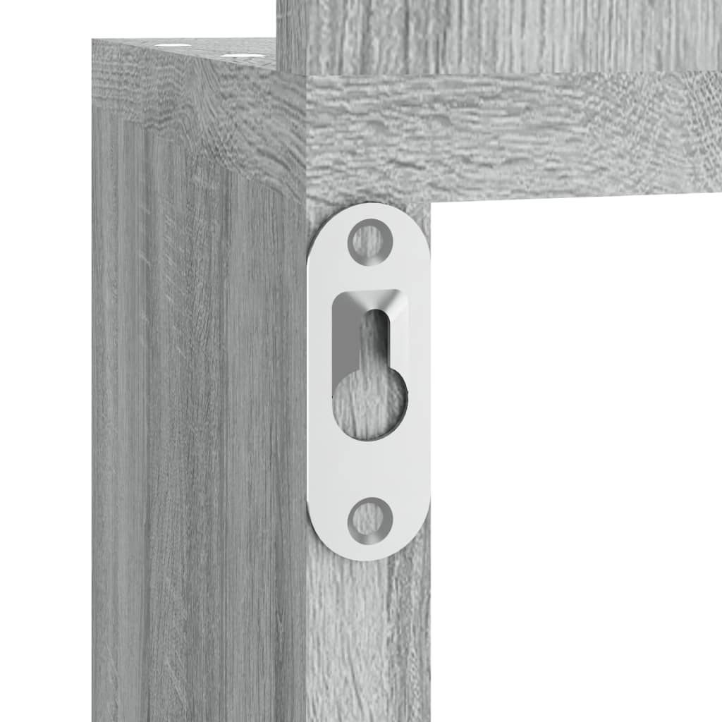 Étagère angle murale Sonoma gris 20x20x127,5 cm Bois ingénierie - XIOS