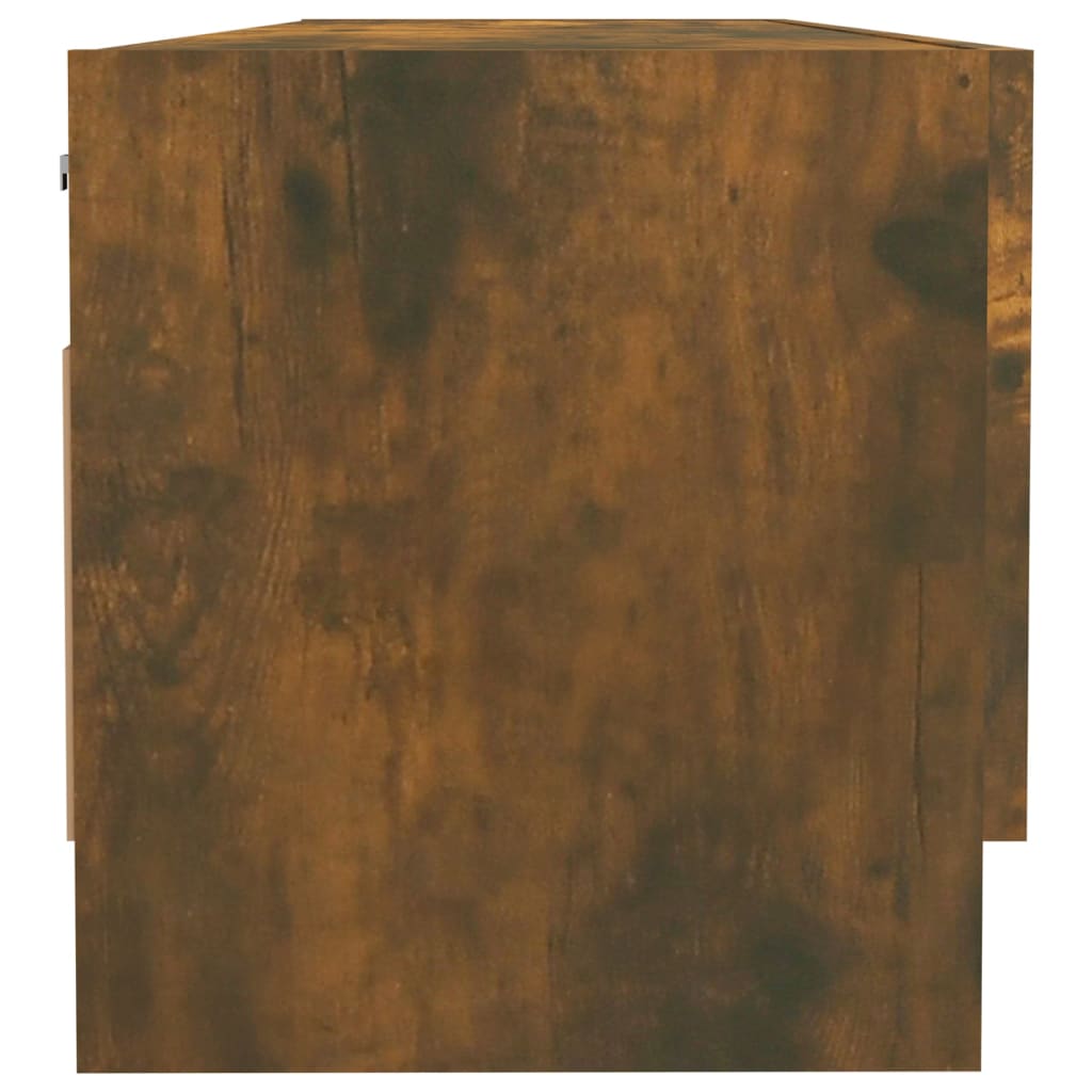 Garde-robe Chêne fumé 100x32,5x35 cm Bois d'ingénierie - XIOS