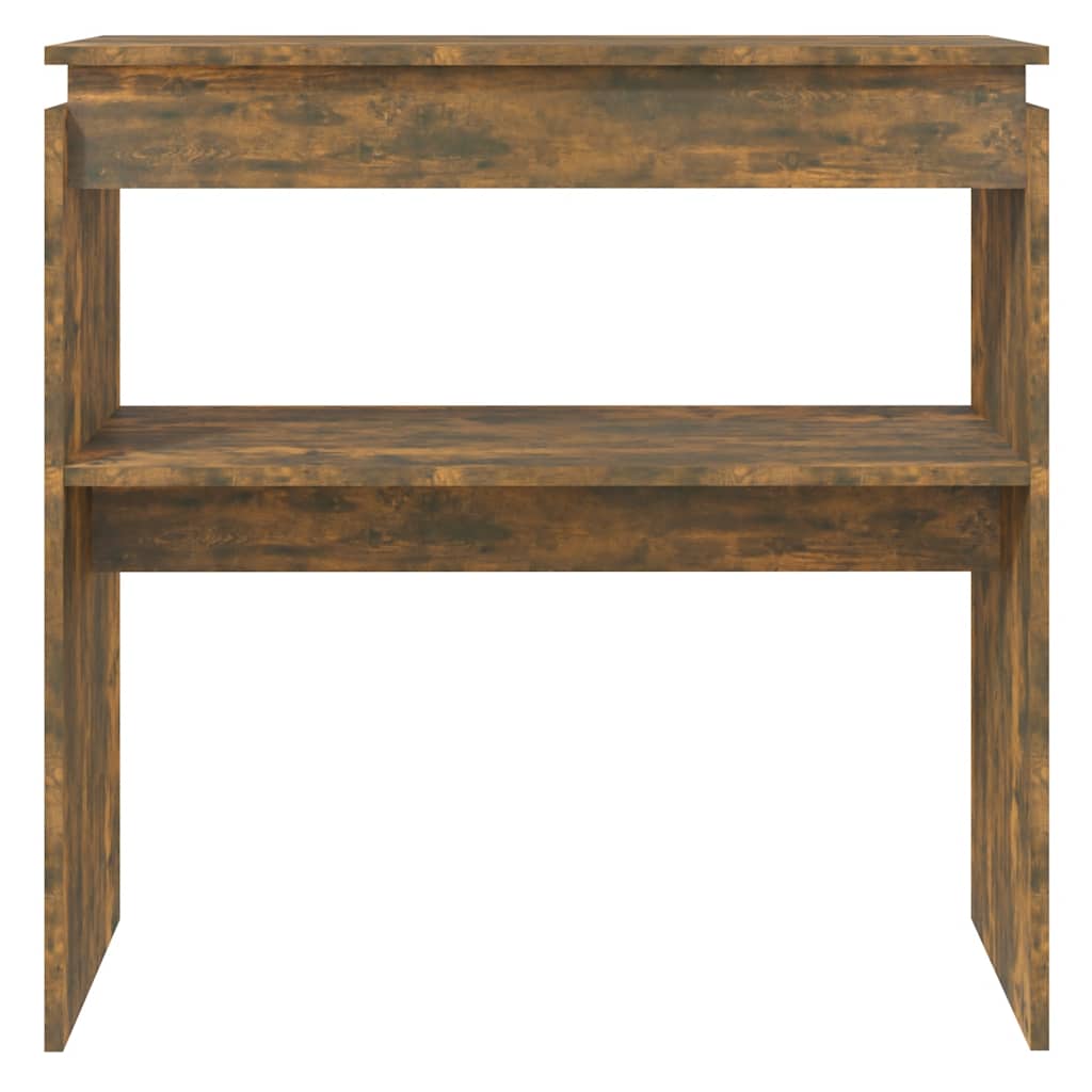 Table console Chêne fumé 80x30x80 cm Bois d'ingénierie - XIOS