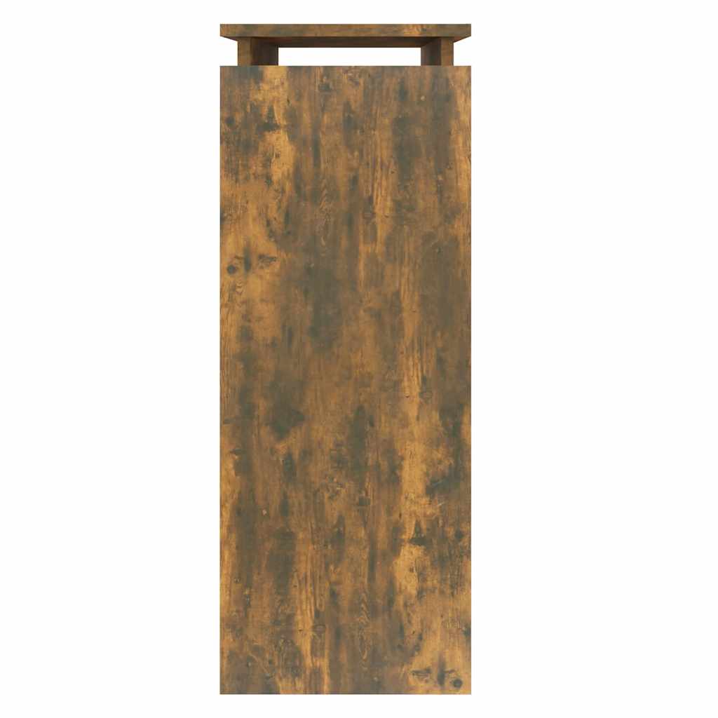 Table console Chêne fumé 80x30x80 cm Bois d'ingénierie - XIOS
