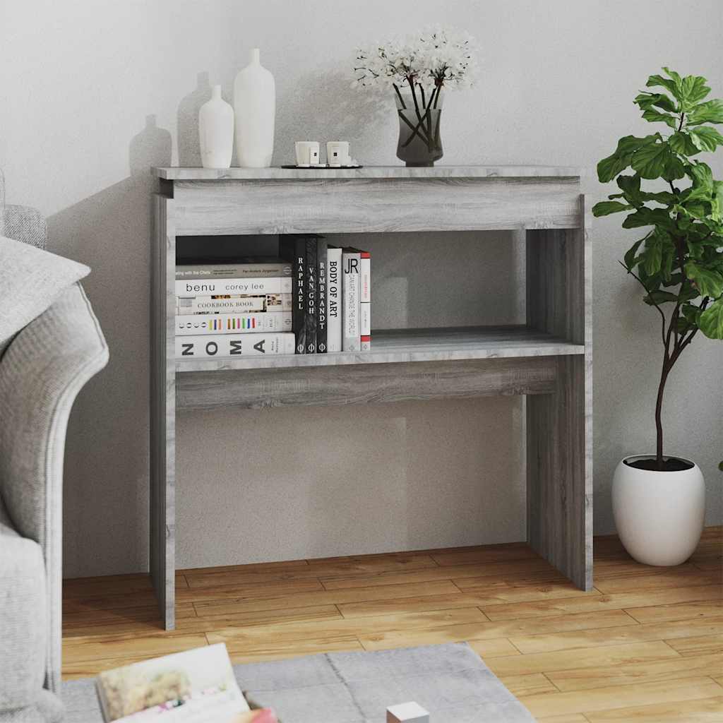 Table console Sonoma gris 80x30x80 cm Bois d'ingénierie - XIOS