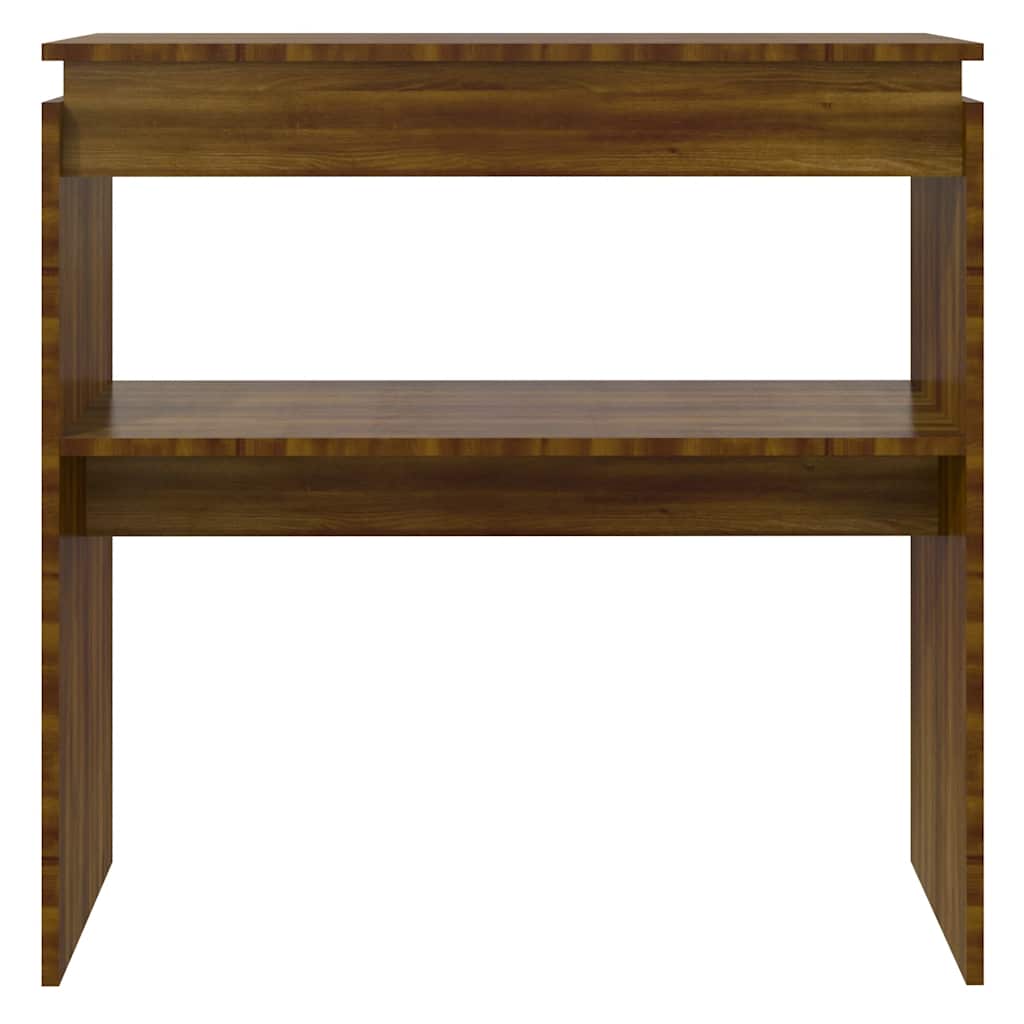 Table console Chêne marron 80x30x80 cm Bois d'ingénierie - XIOS