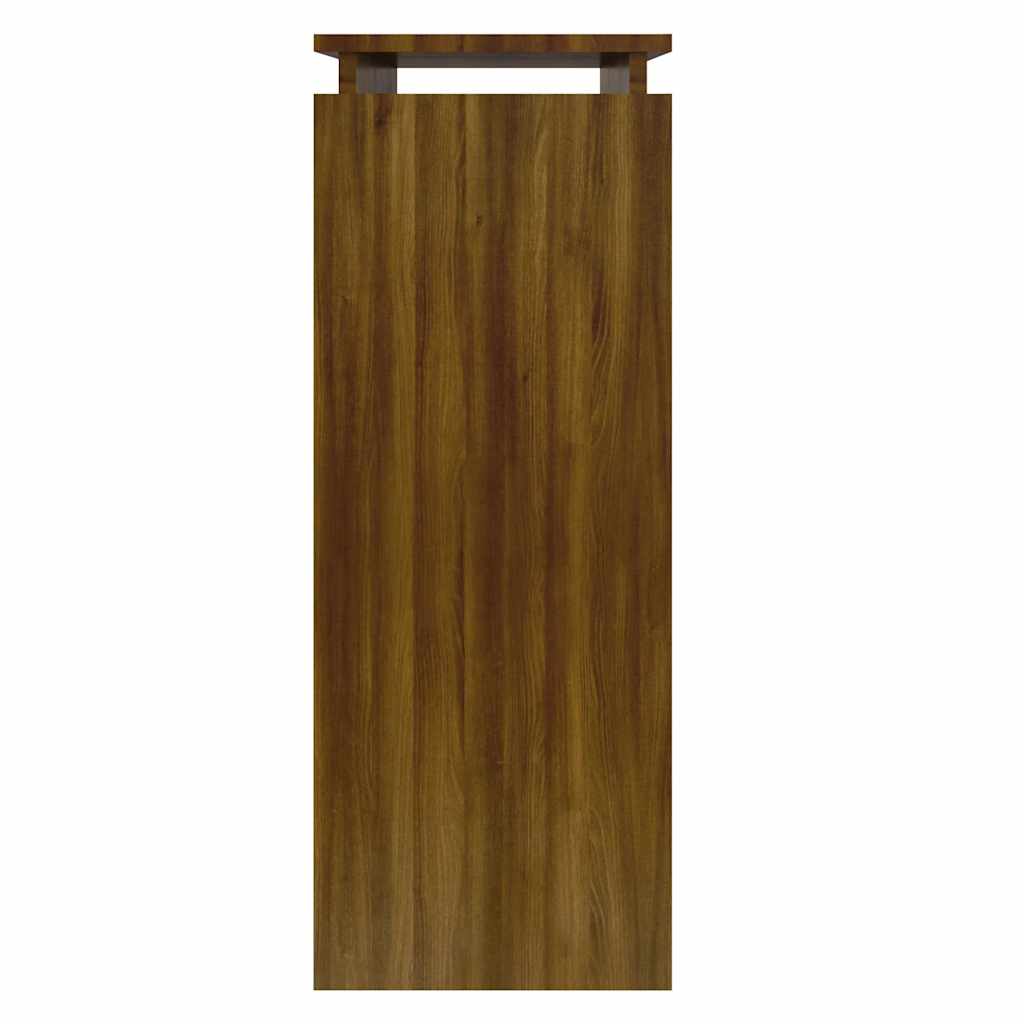 Table console Chêne marron 80x30x80 cm Bois d'ingénierie - XIOS