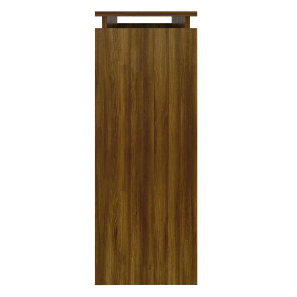 Table console Chêne marron 102x30x80 cm Bois d'ingénierie - XIOS