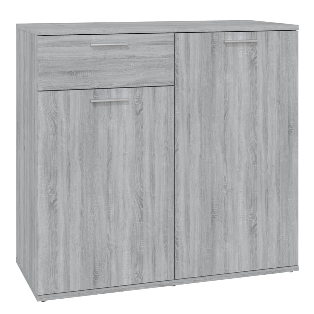 Buffet Sonoma gris 80x36x75 cm Bois d'ingénierie - XIOS