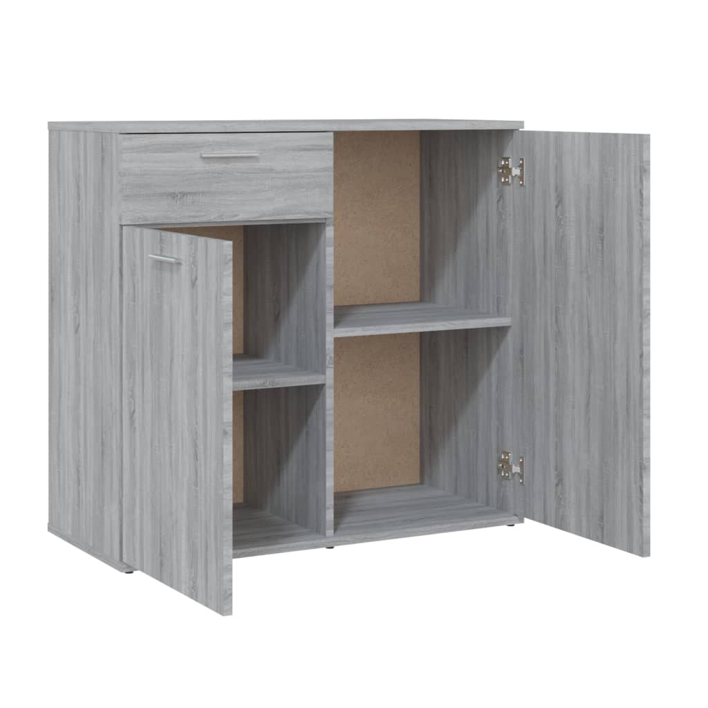 Buffet Sonoma gris 80x36x75 cm Bois d'ingénierie - XIOS
