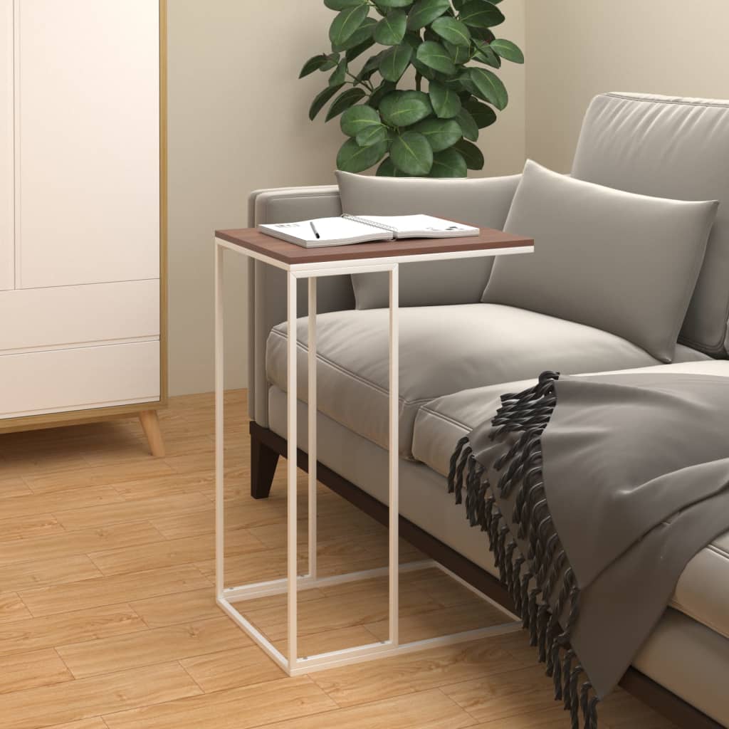 Table d'appoint Blanc 40x30x59 cm Bois d'ingénierie - XIOS