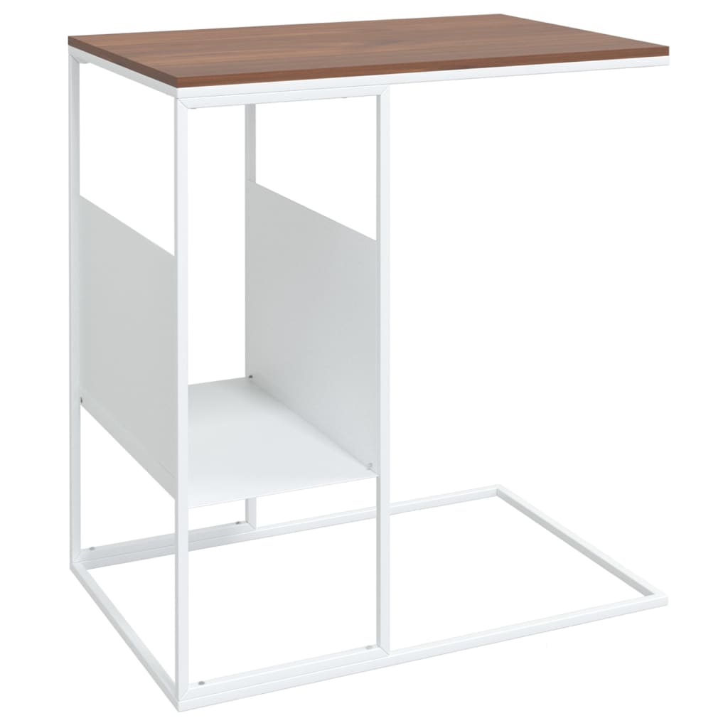 Table d'appoint Blanc 55x36x59,5 cm Bois d'ingénierie - XIOS