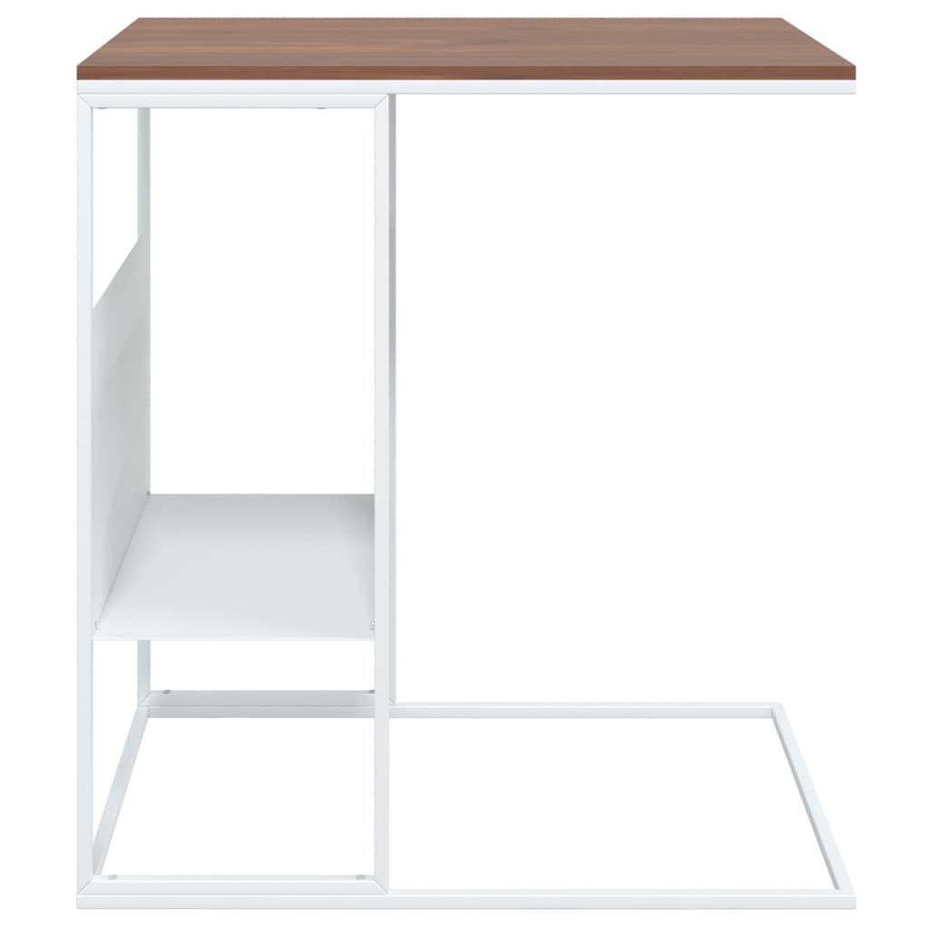 Table d'appoint Blanc 55x36x59,5 cm Bois d'ingénierie - XIOS