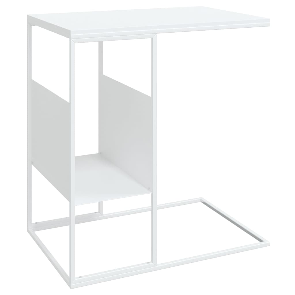 Table d'appoint Blanc 55x36x59,5 cm Bois d'ingénierie - XIOS