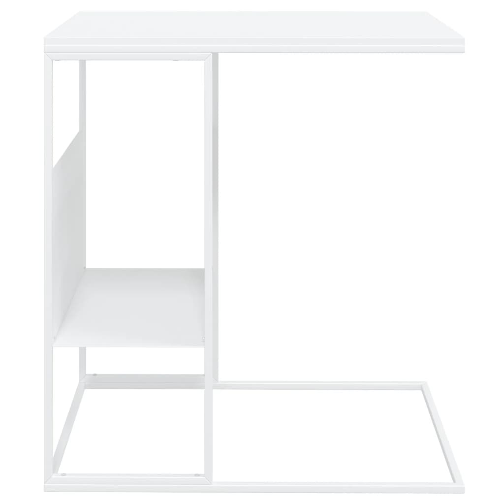 Table d'appoint Blanc 55x36x59,5 cm Bois d'ingénierie - XIOS
