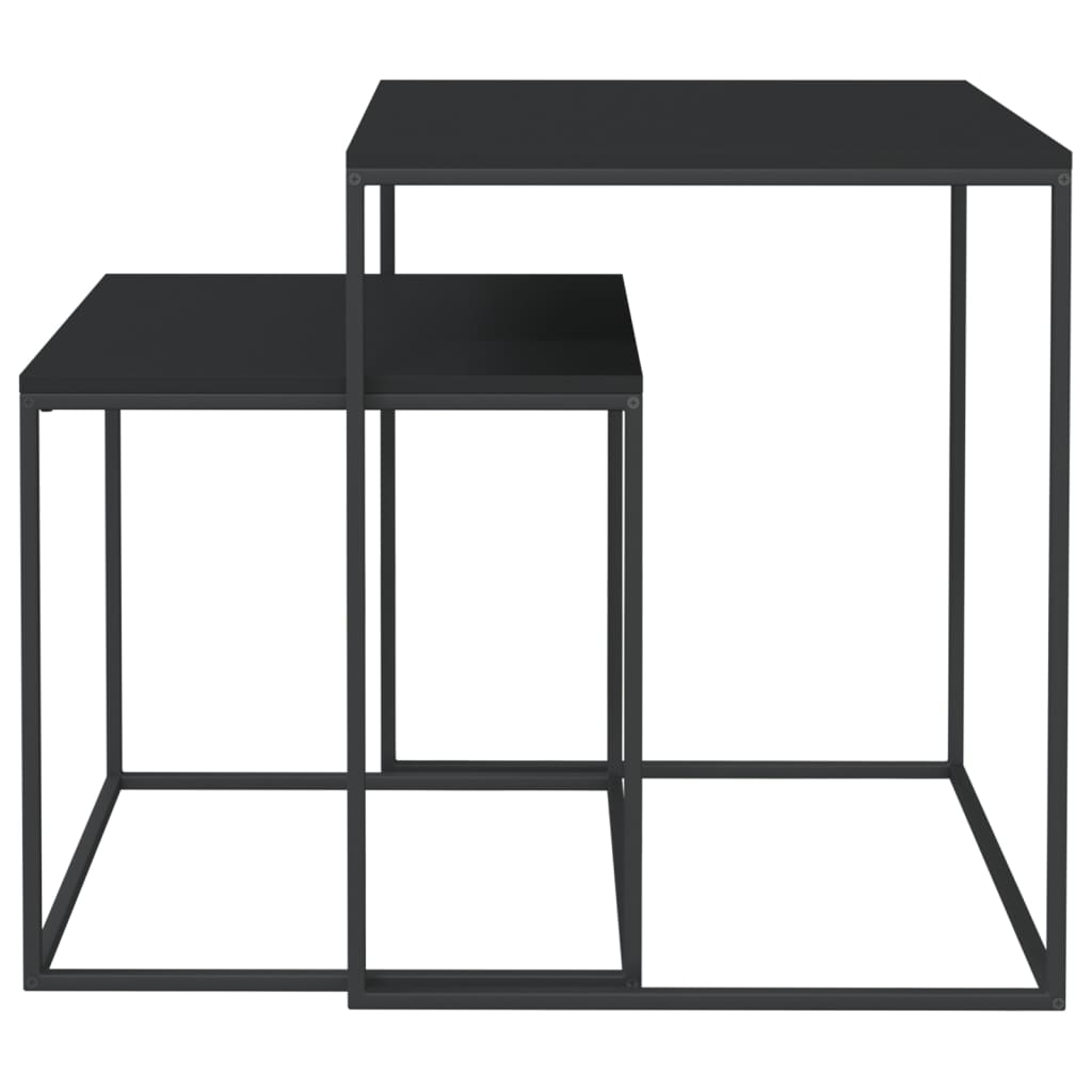 Ensemble de table basse 2 pcs Bois d'ingénierie et métal - XIOS
