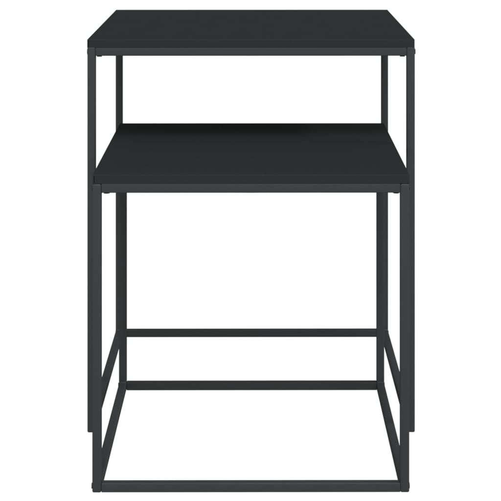 Ensemble de table basse 2 pcs Bois d'ingénierie et métal - XIOS