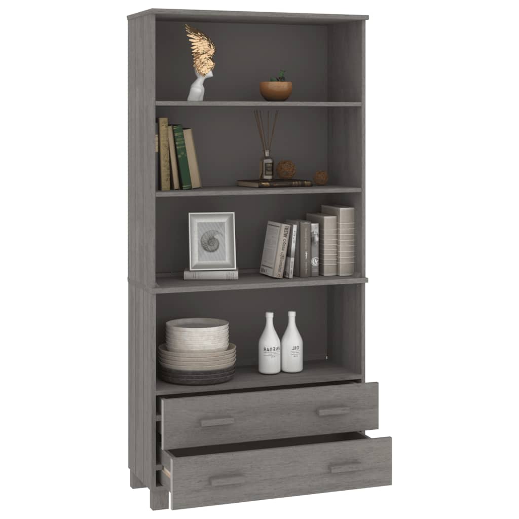 Buffet HAMAR Bois massif de pin Gris clair - XIOS