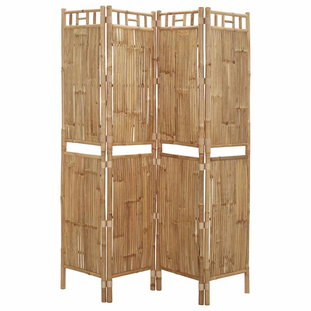 Cloison de séparation 4 panneaux Bambou 160x180 cm - XIOS