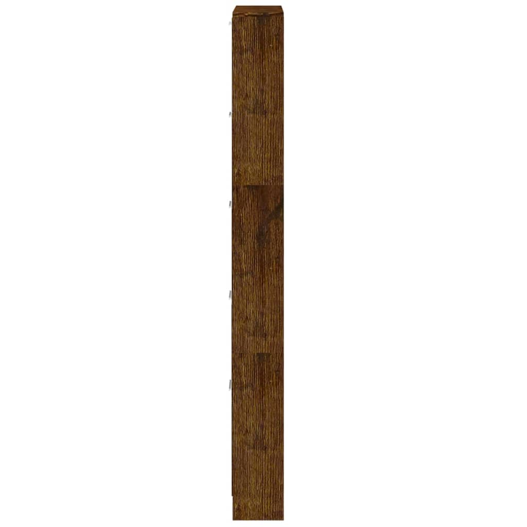 Armoire à chaussures Chêne fumé 59x17x169 cm Bois d'ingénierie - XIOS