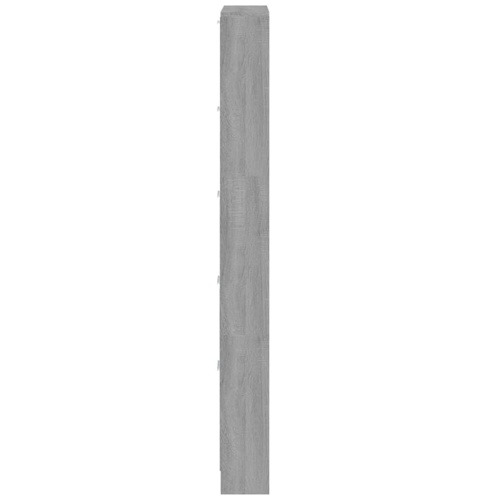 Armoire à chaussures Sonoma gris 59x17x169 cm Bois d'ingénierie - XIOS