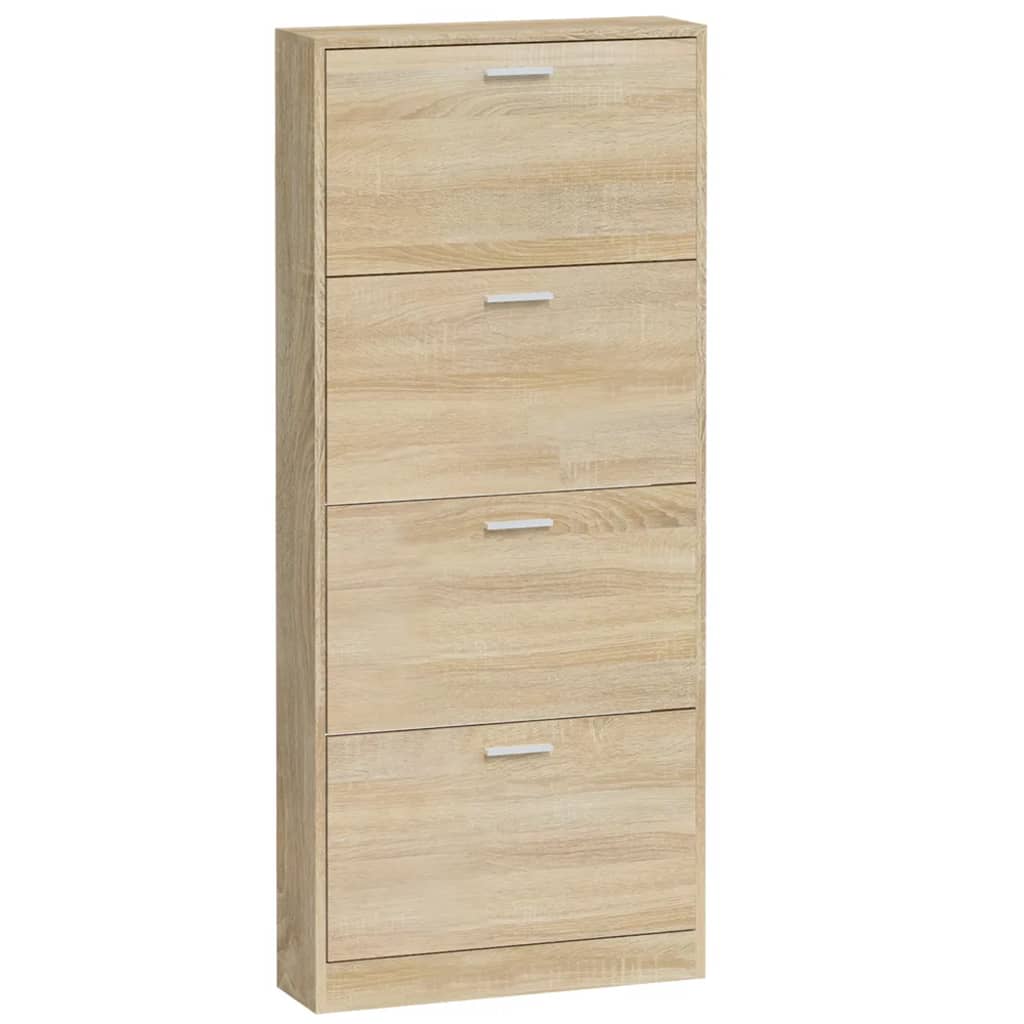 Armoire à chaussures Chêne 59x17x150 cm Bois d'ingénierie - XIOS