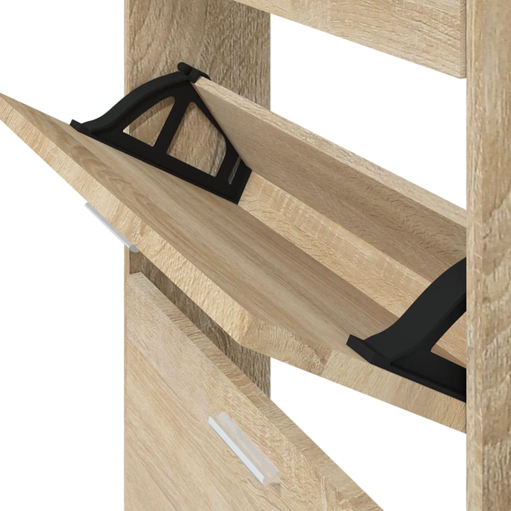 Armoire à chaussures Chêne 59x17x150 cm Bois d'ingénierie - XIOS