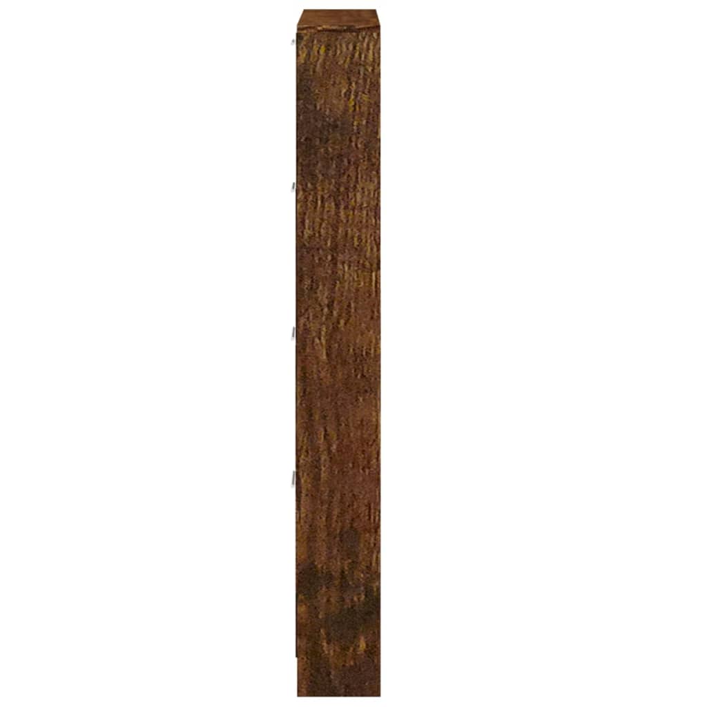 Armoire à chaussures Chêne fumé 59x17x150 cm Bois d'ingénierie - XIOS