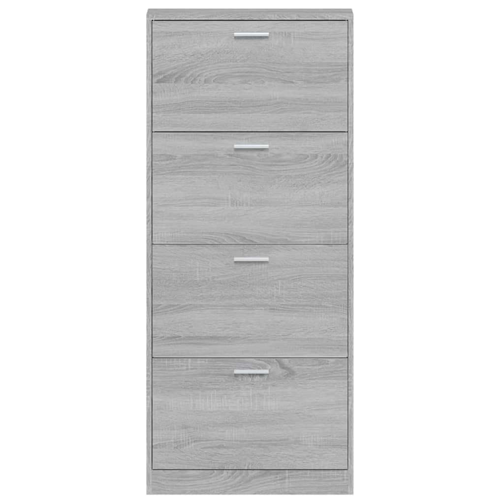 Armoire à chaussures Sonoma gris 59x17x150 cm Bois d'ingénierie - XIOS