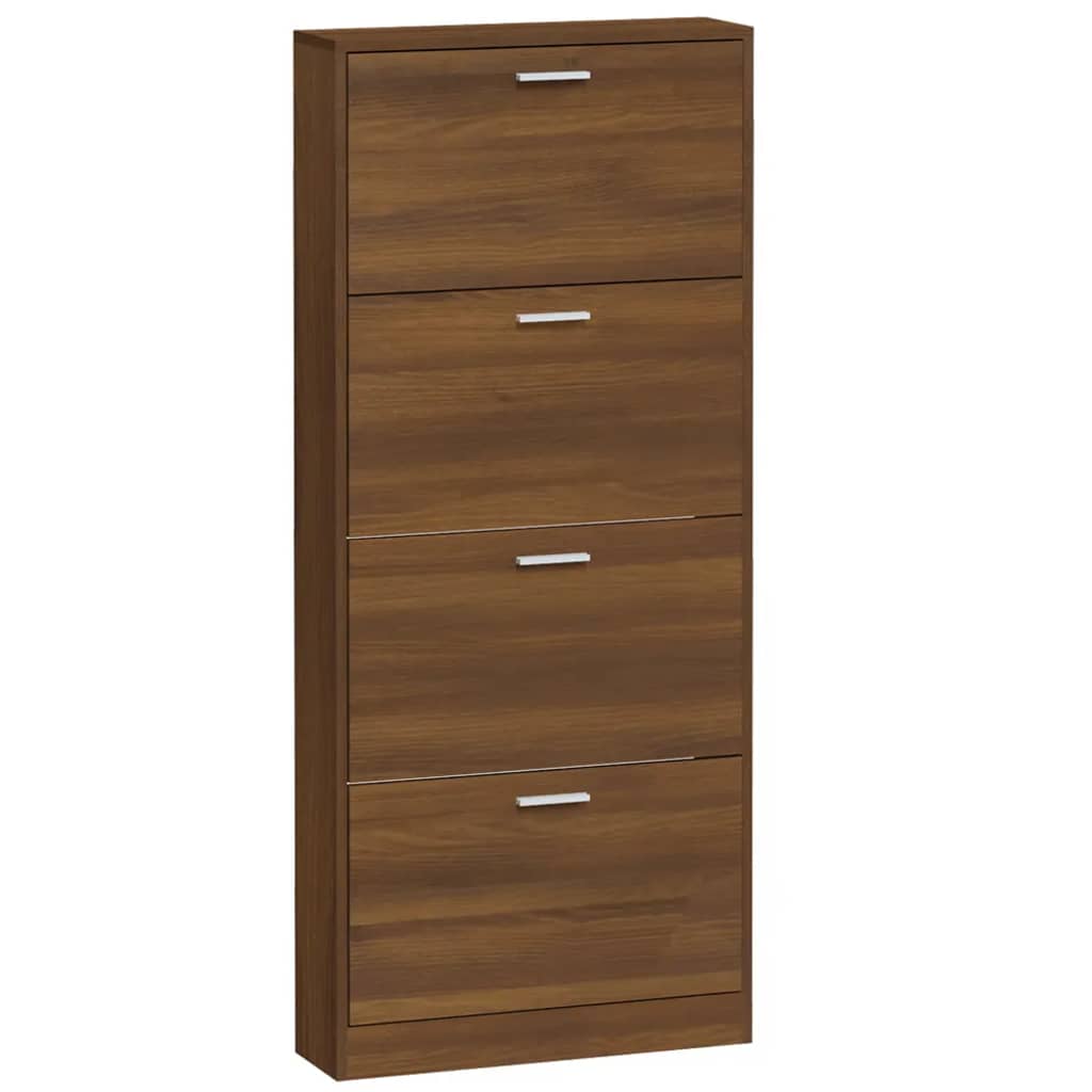 Armoire à chaussures Chêne marron 59x17x150cm Bois d'ingénierie - XIOS