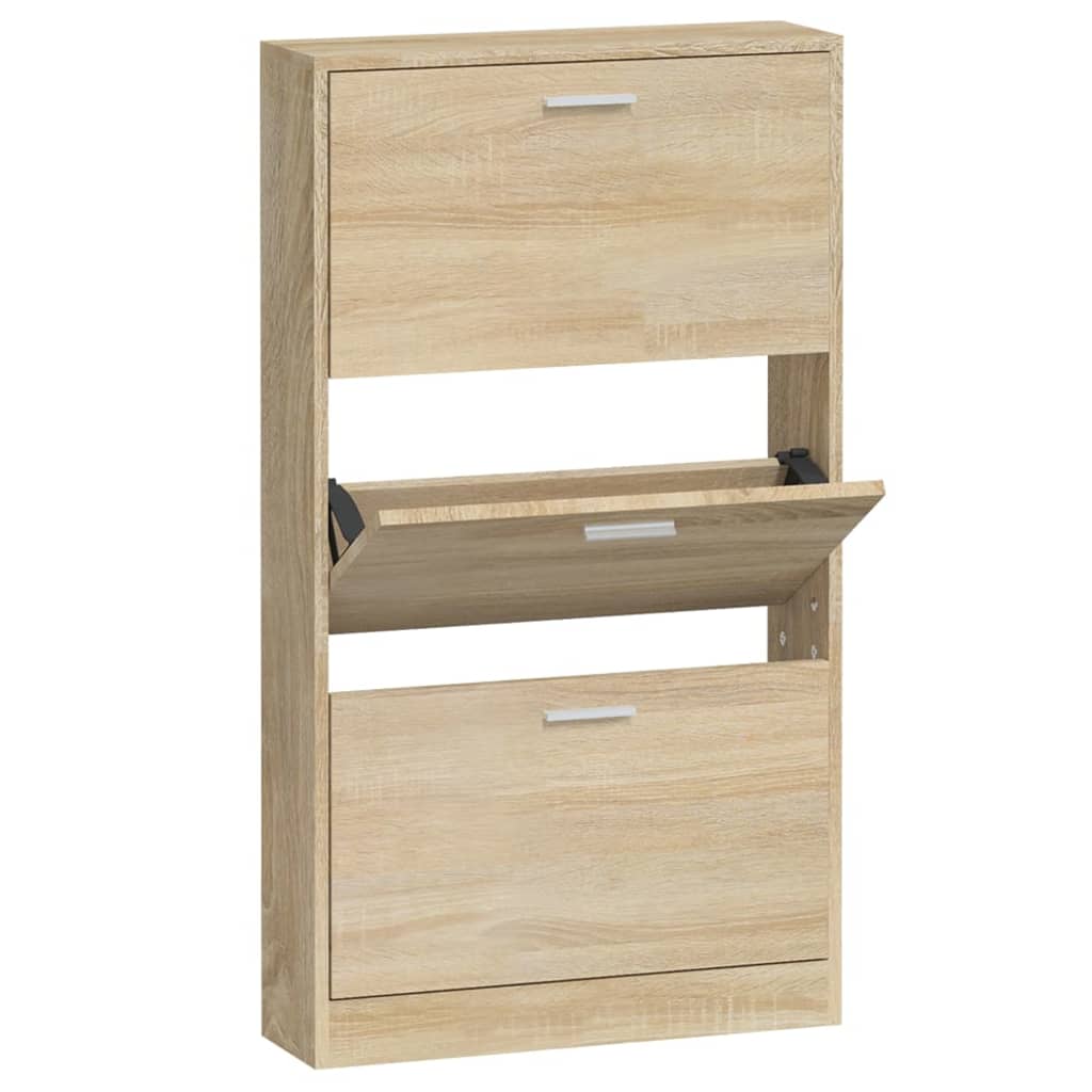 Armoire à chaussures Chêne 59x17x108 cm Bois d'ingénierie - XIOS