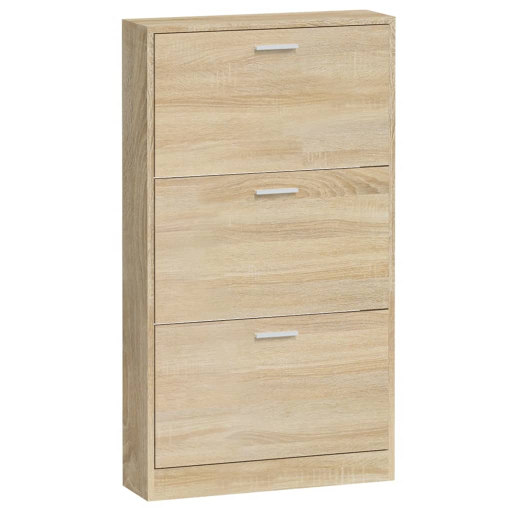 Armoire à chaussures Chêne 59x17x108 cm Bois d'ingénierie - XIOS