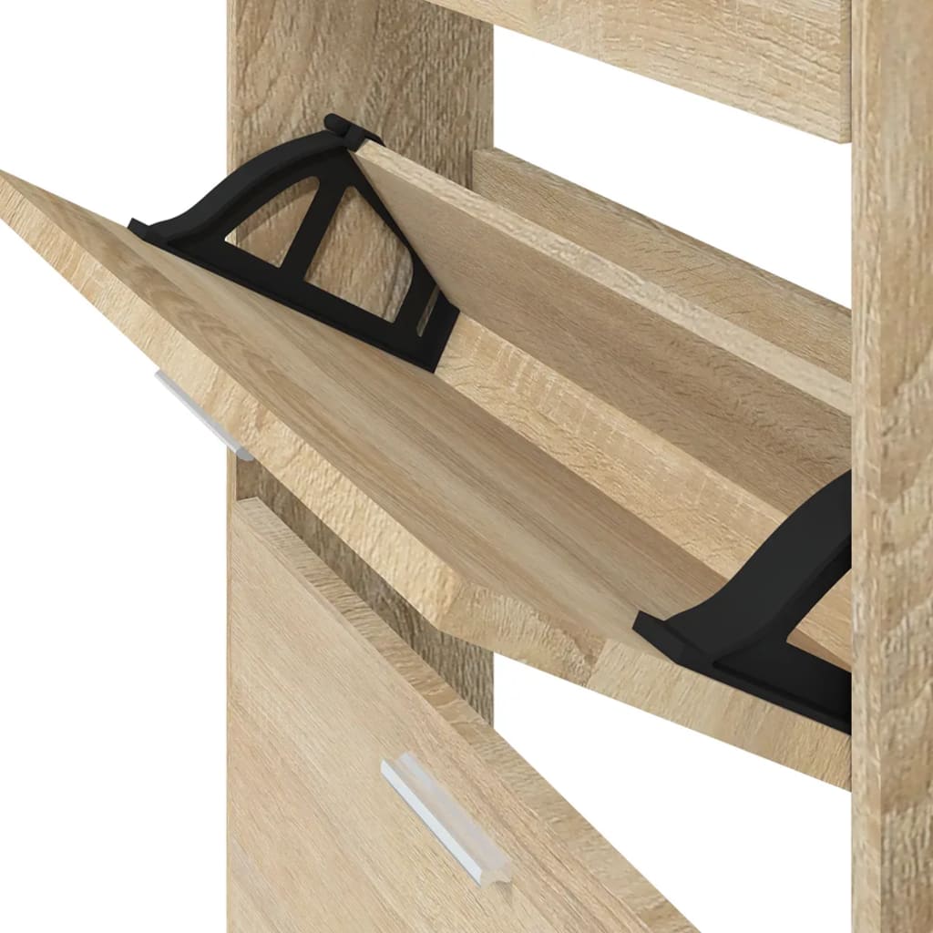 Armoire à chaussures Chêne 59x17x108 cm Bois d'ingénierie - XIOS