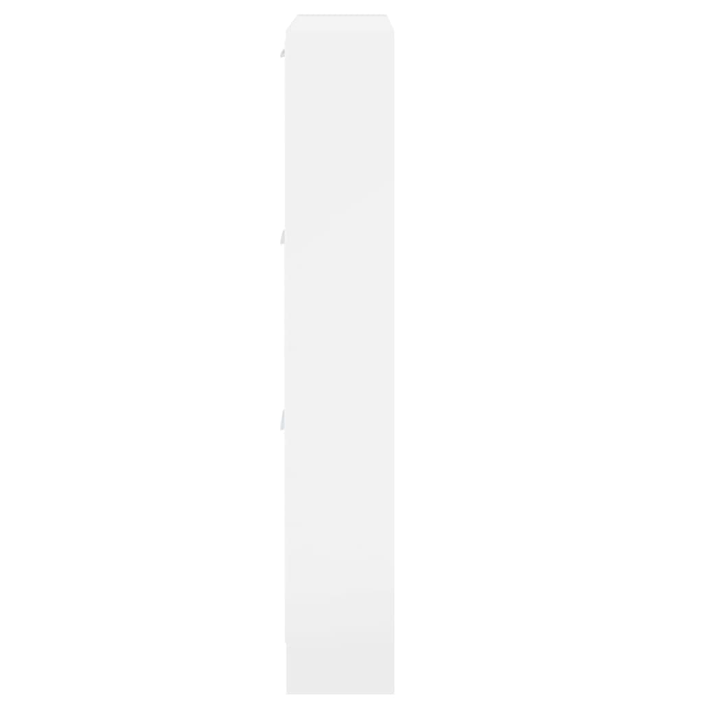 Armoire à chaussure Blanc brillant 59x17x108 cm Bois ingénierie - XIOS