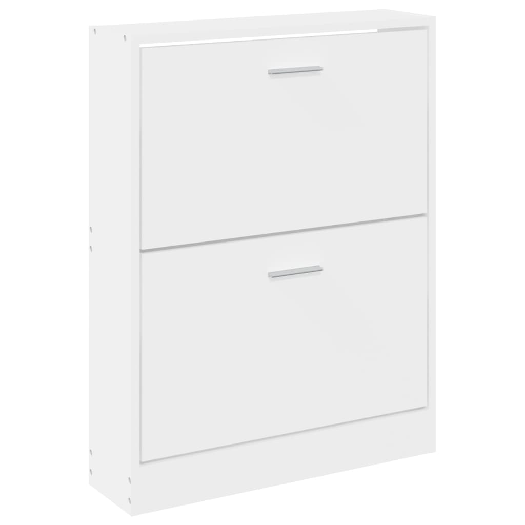Armoire à chaussures Blanc 59x17x81 cm Bois d'ingénierie - XIOS