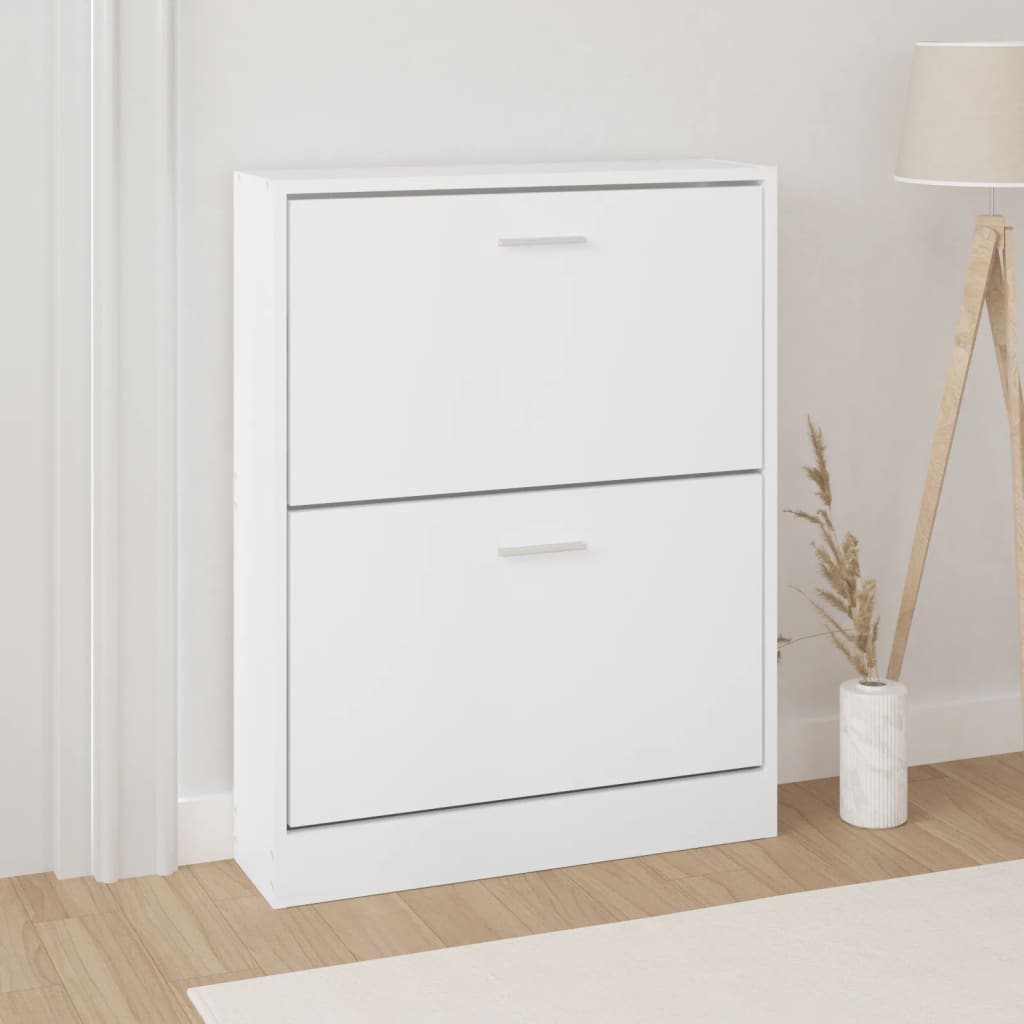 Armoire à chaussures Blanc 59x17x81 cm Bois d'ingénierie - XIOS