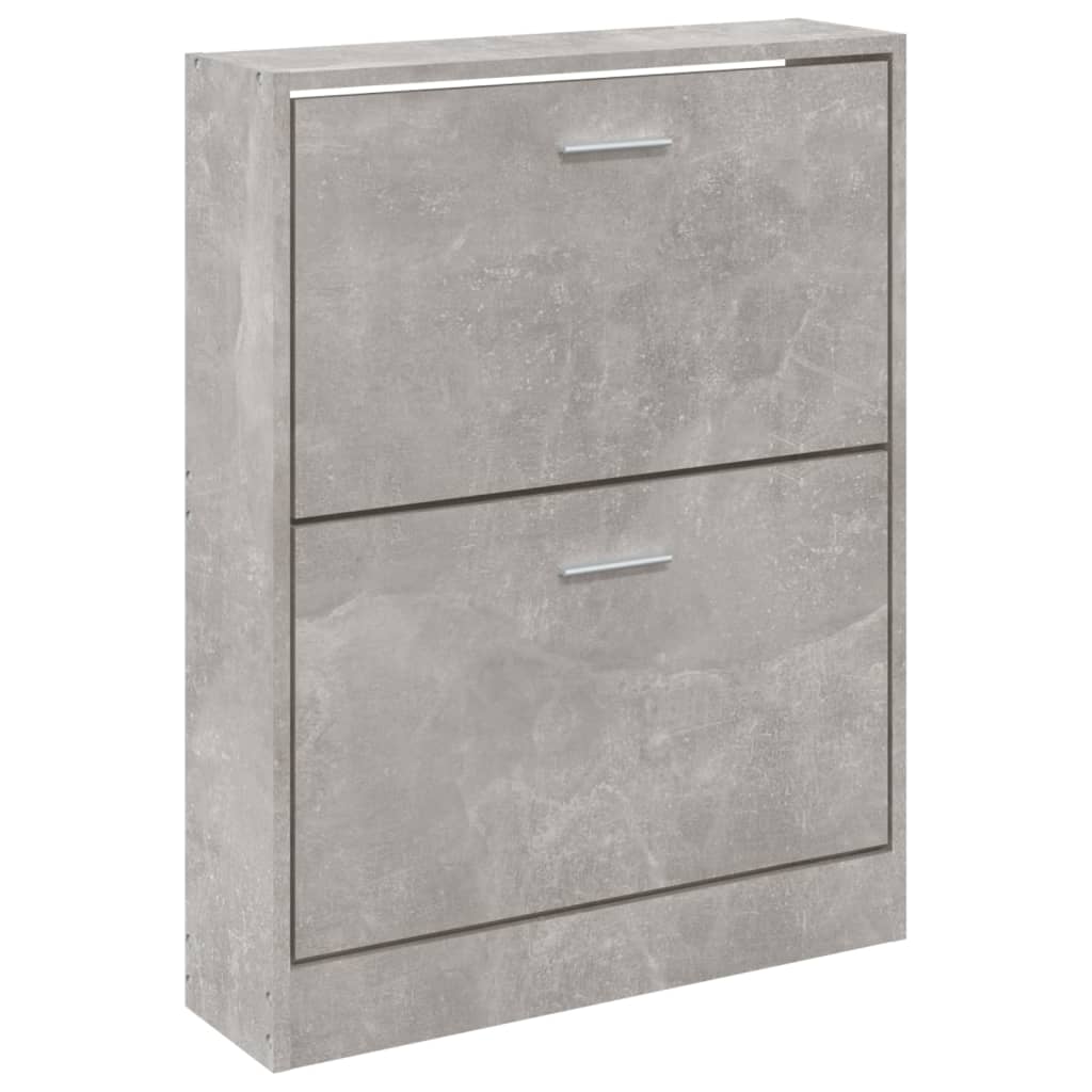 Armoire à chaussures Gris béton 59x17x81 cm Bois d'ingénierie - XIOS