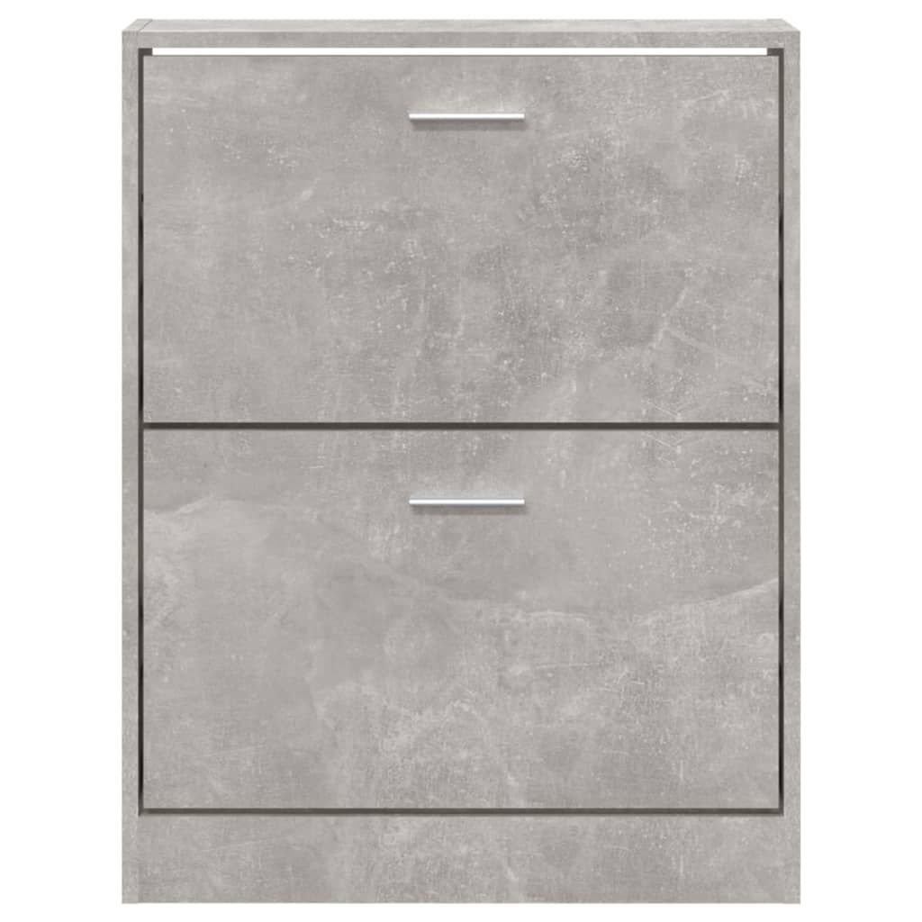 Armoire à chaussures Gris béton 59x17x81 cm Bois d'ingénierie - XIOS