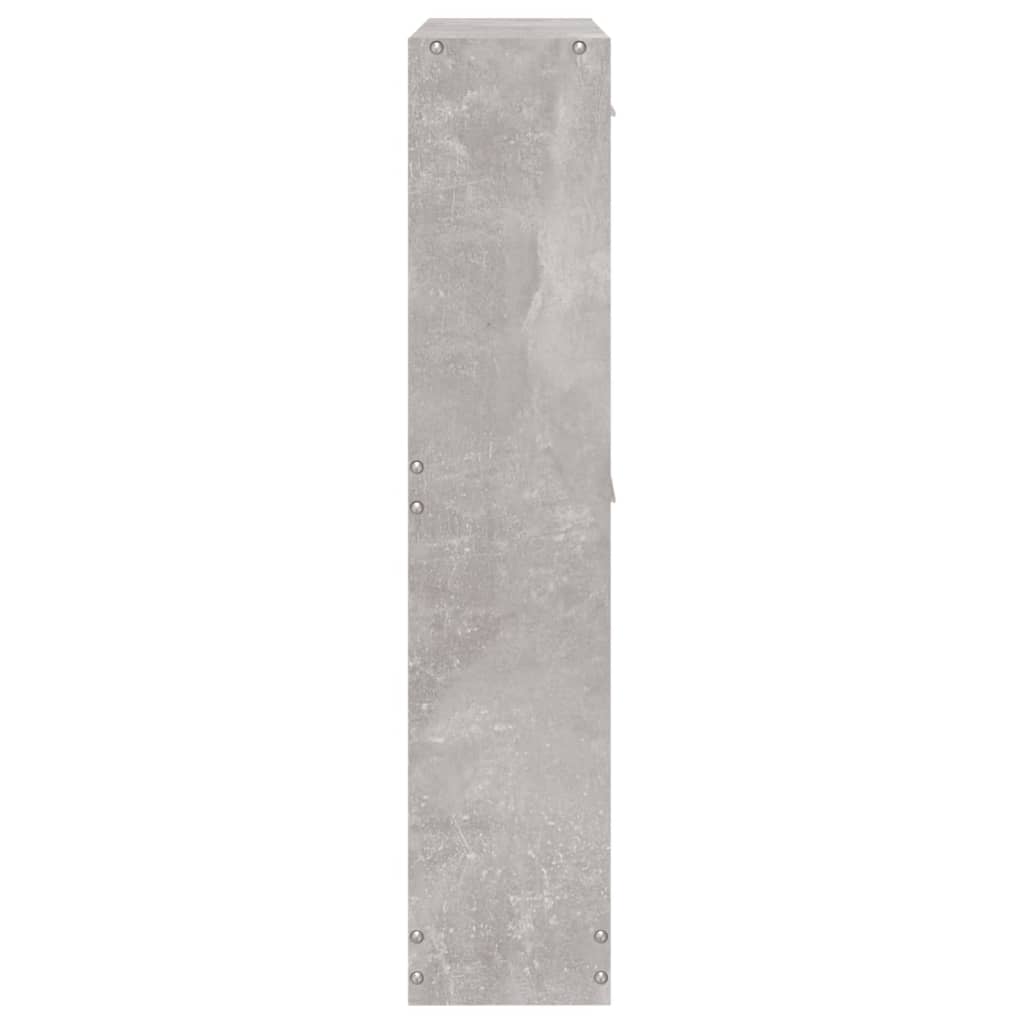 Armoire à chaussures Gris béton 59x17x81 cm Bois d'ingénierie - XIOS
