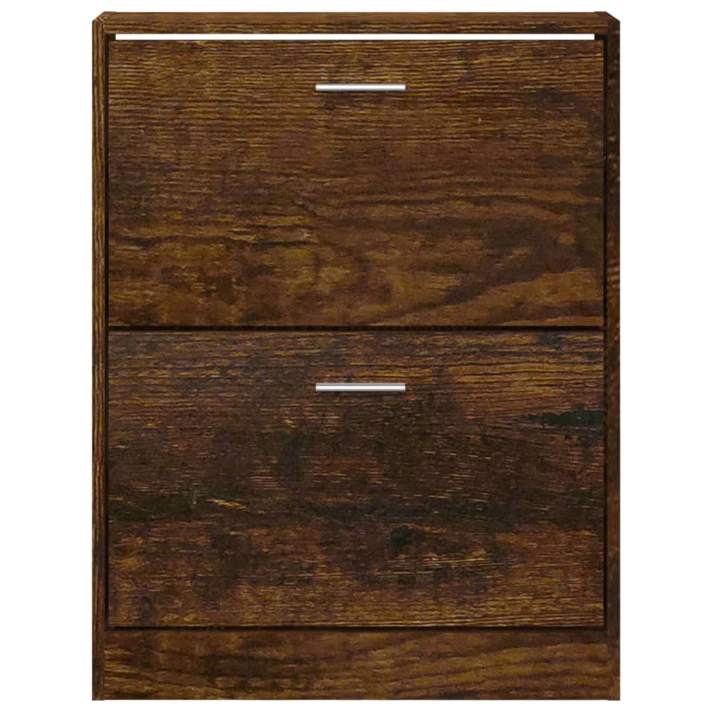 Armoire à chaussures Chêne fumé 59x17x81 cm Bois d'ingénierie - XIOS