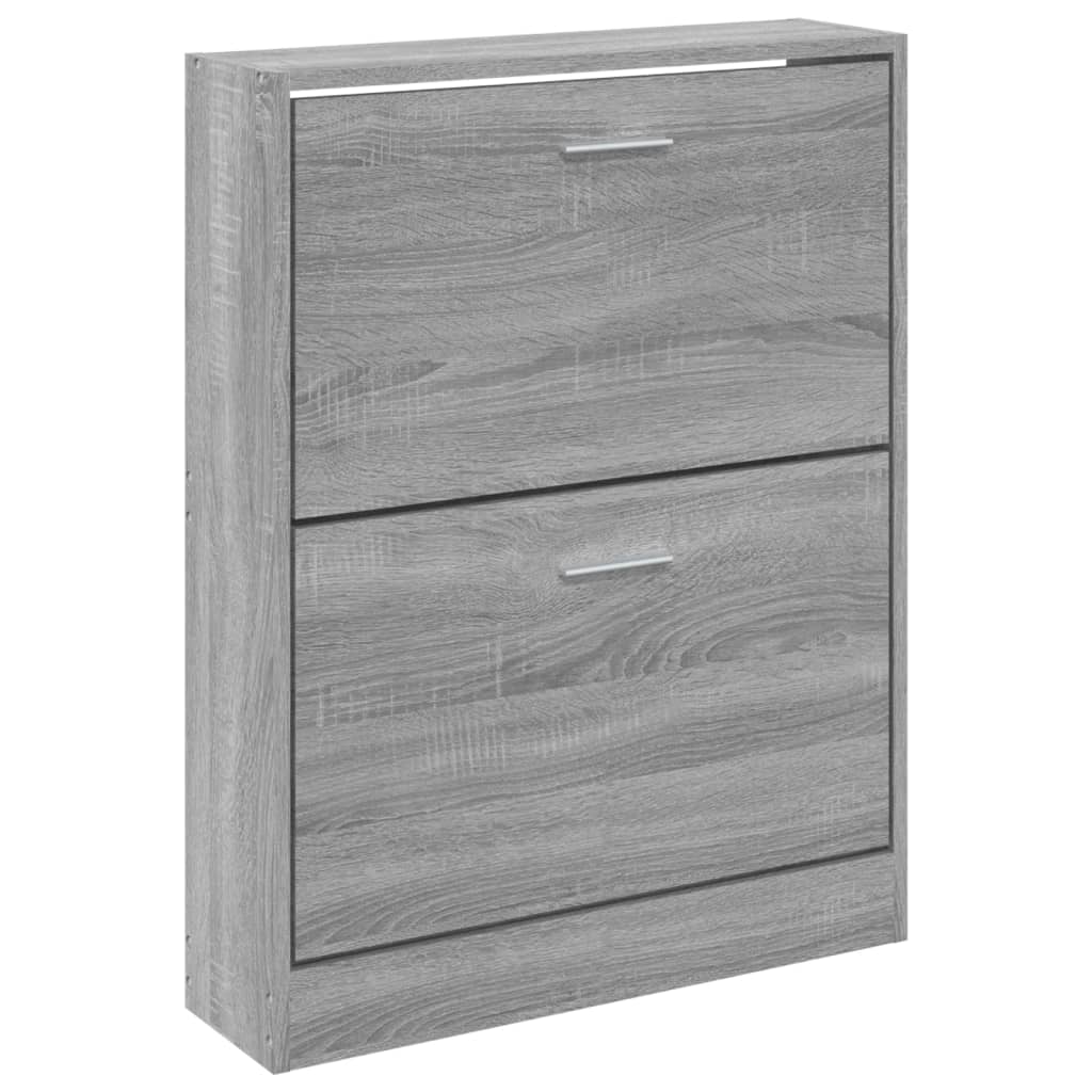Armoire à chaussures Sonoma gris 59x17x81 cm Bois d'ingénierie - XIOS