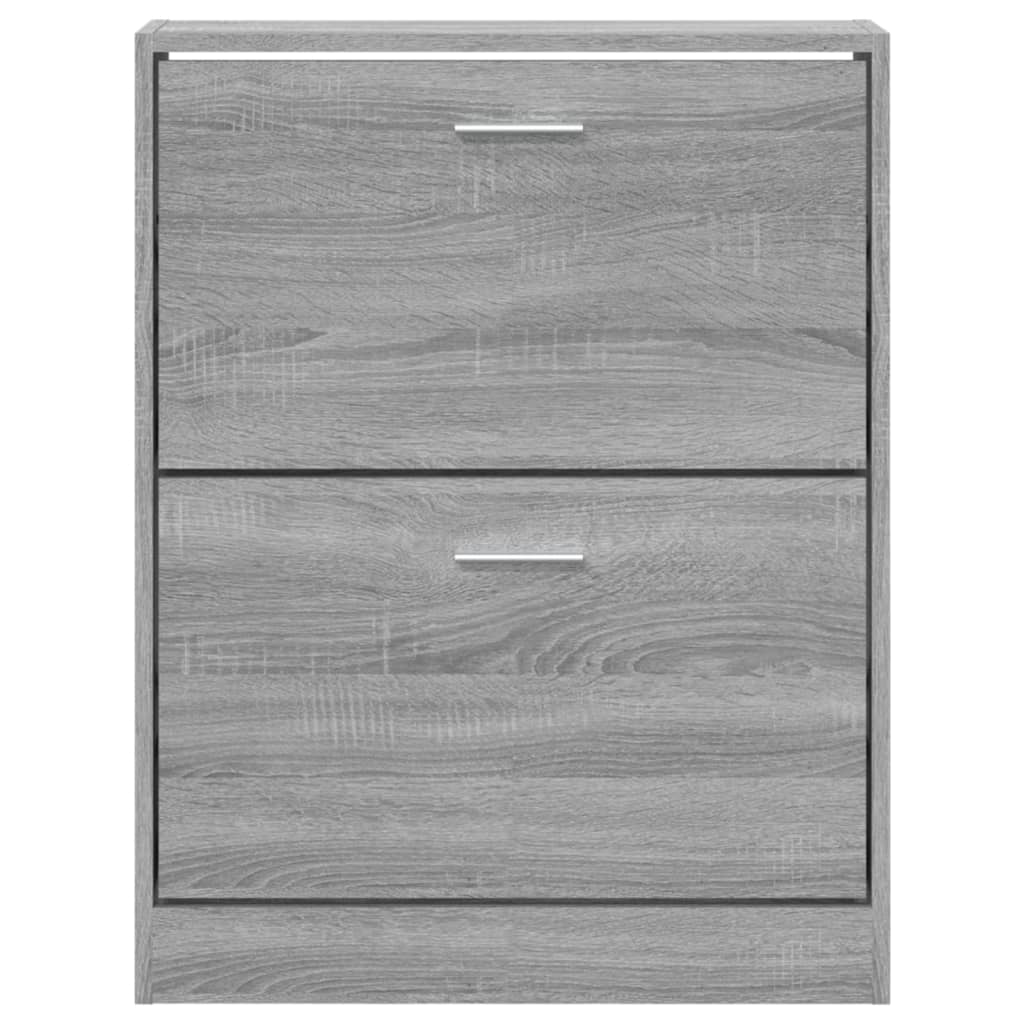 Armoire à chaussures Sonoma gris 59x17x81 cm Bois d'ingénierie - XIOS