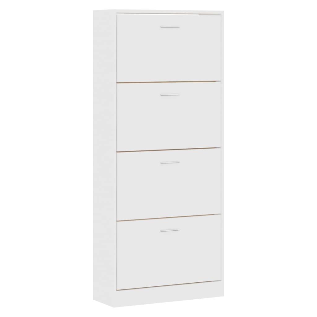 Armoire à chaussures Blanc 63x24x147 cm Bois d'ingénierie - XIOS