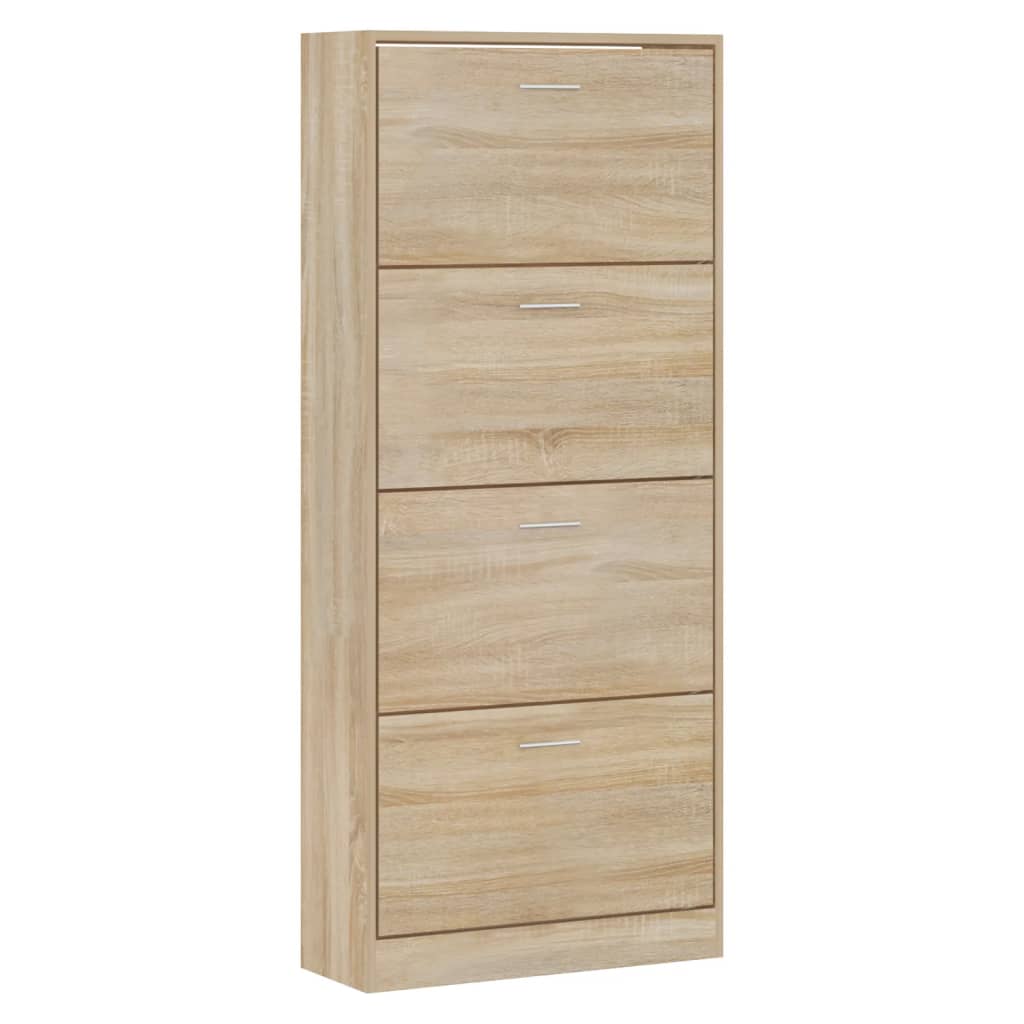 Armoire à chaussures Chêne sonoma 63x24x147cm Bois d'ingénierie - XIOS