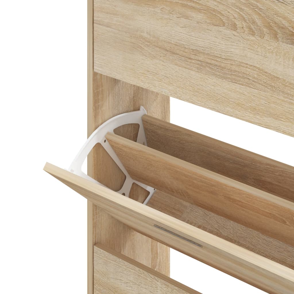 Armoire à chaussures Chêne sonoma 63x24x147cm Bois d'ingénierie - XIOS