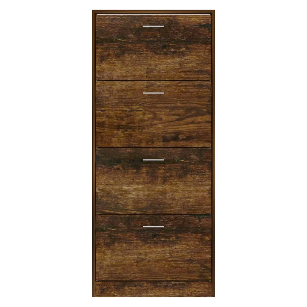 Armoire à chaussures Chêne fumé 63x24x147 cm Bois d'ingénierie - XIOS