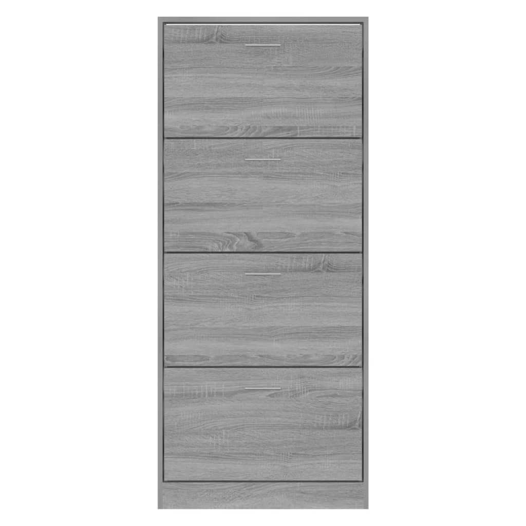Armoire à chaussures Sonoma gris 63x24x147 cm Bois d'ingénierie - XIOS