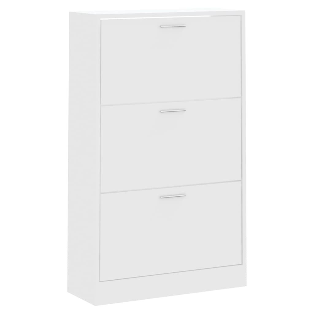 Armoire à chaussures Blanc 63x24x103 cm Bois d'ingénierie - XIOS